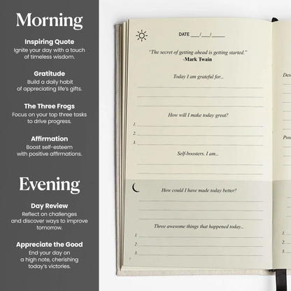 The Gratitude Journal - 5 Minute Practice with Inspiring Quotes and Mindful Prompts for Affirmation, Reflection & Wellness